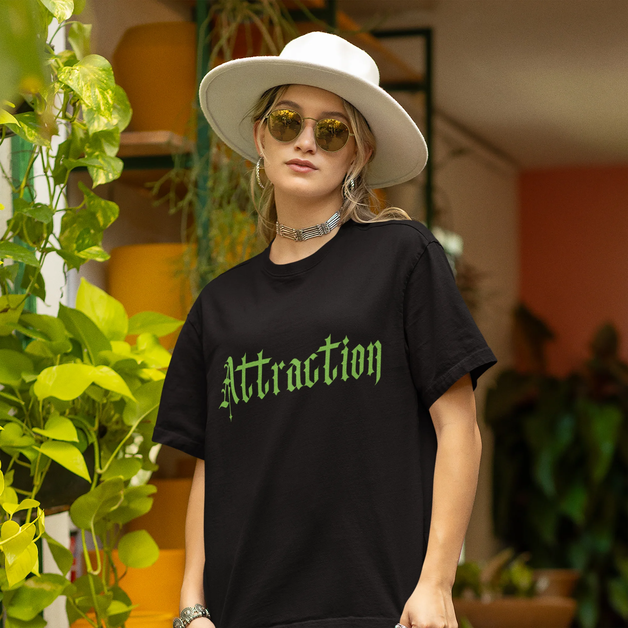 Attraction | Brutalism | Premium Oversized Half Sleeve Unisex T-Shirt