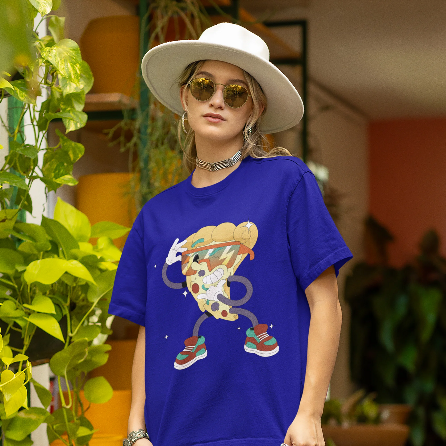 Slice, savor and smile  | Typography | Dropped Sleeve Unisex Tee