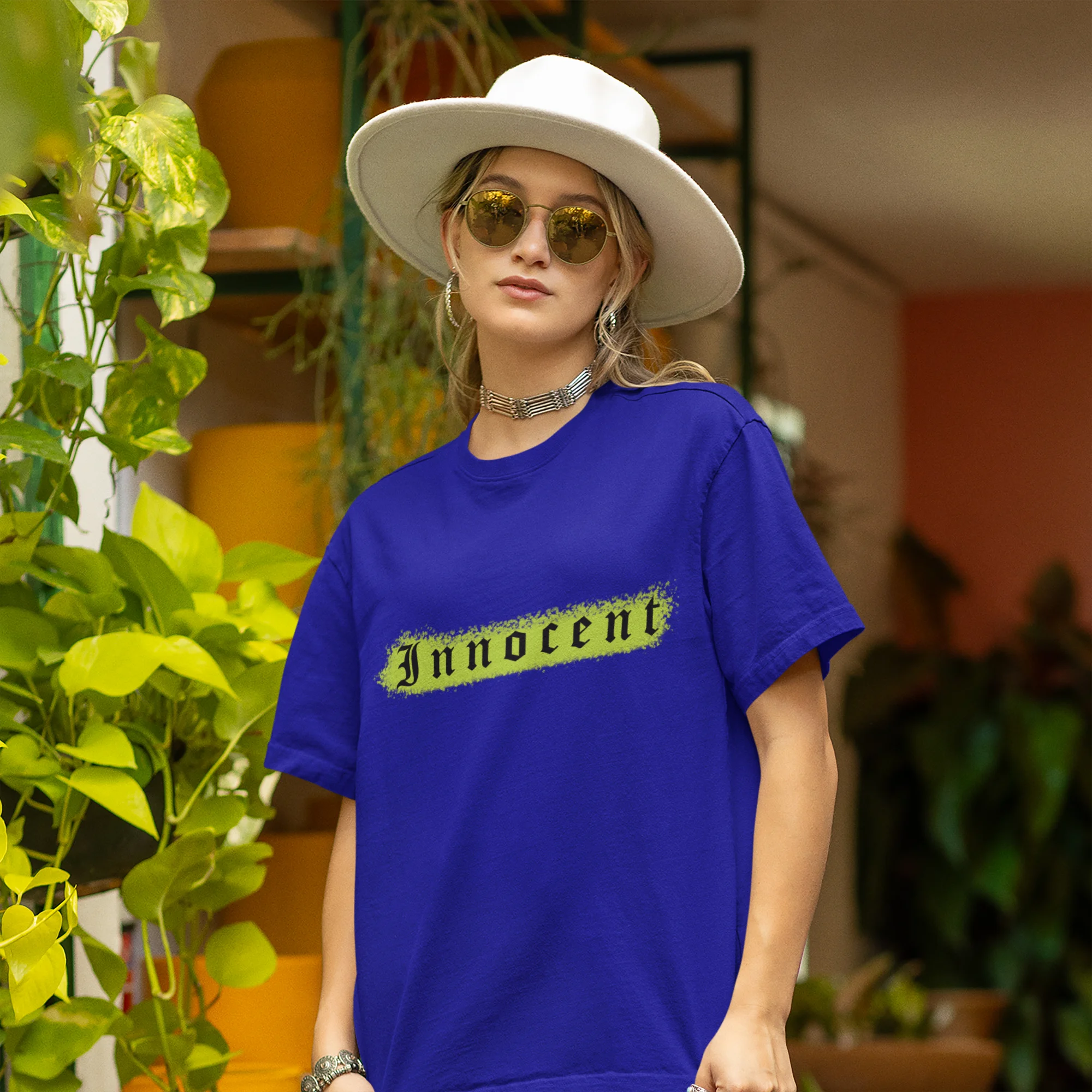 Innocent | Brutalism | Premium Oversized Half Sleeve Unisex T-Shirt