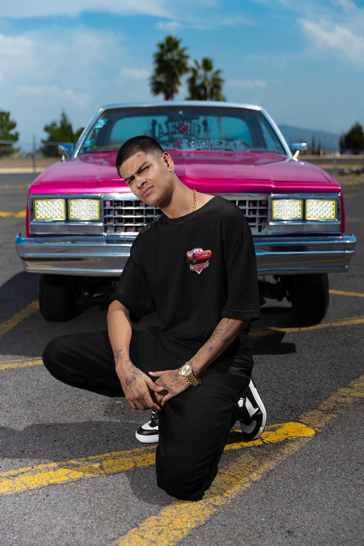 McQueen  | Super Cars | Dropped Sleeve Unisex Tee