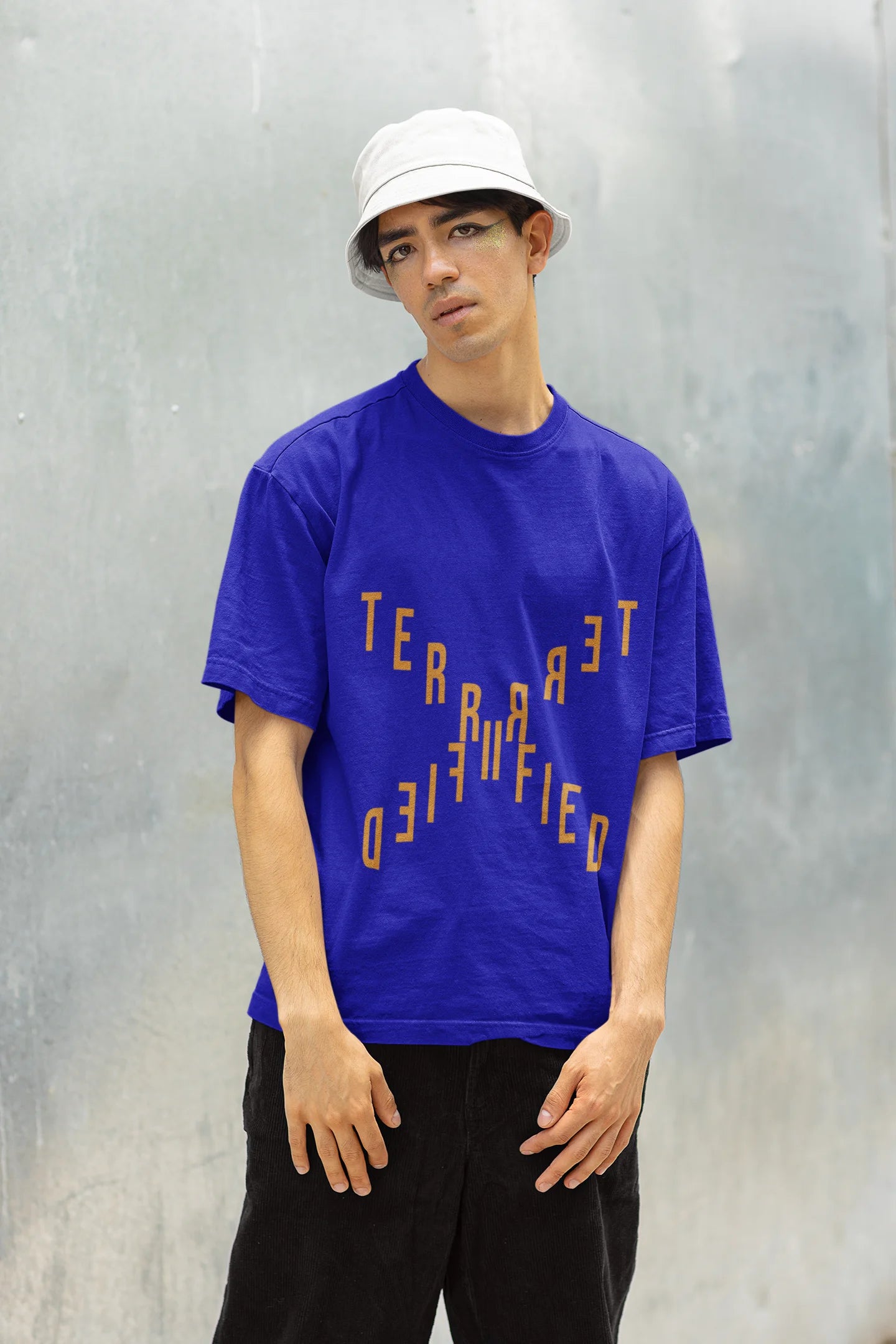 Terrified | Brutalism | Dropped Sleeve Unisex Tee
