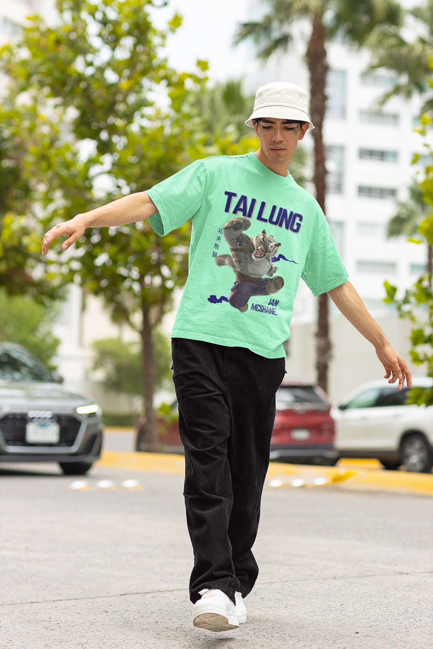 Tailung | Kung Fu Panda | Dropped Sleeve Unisex Tee