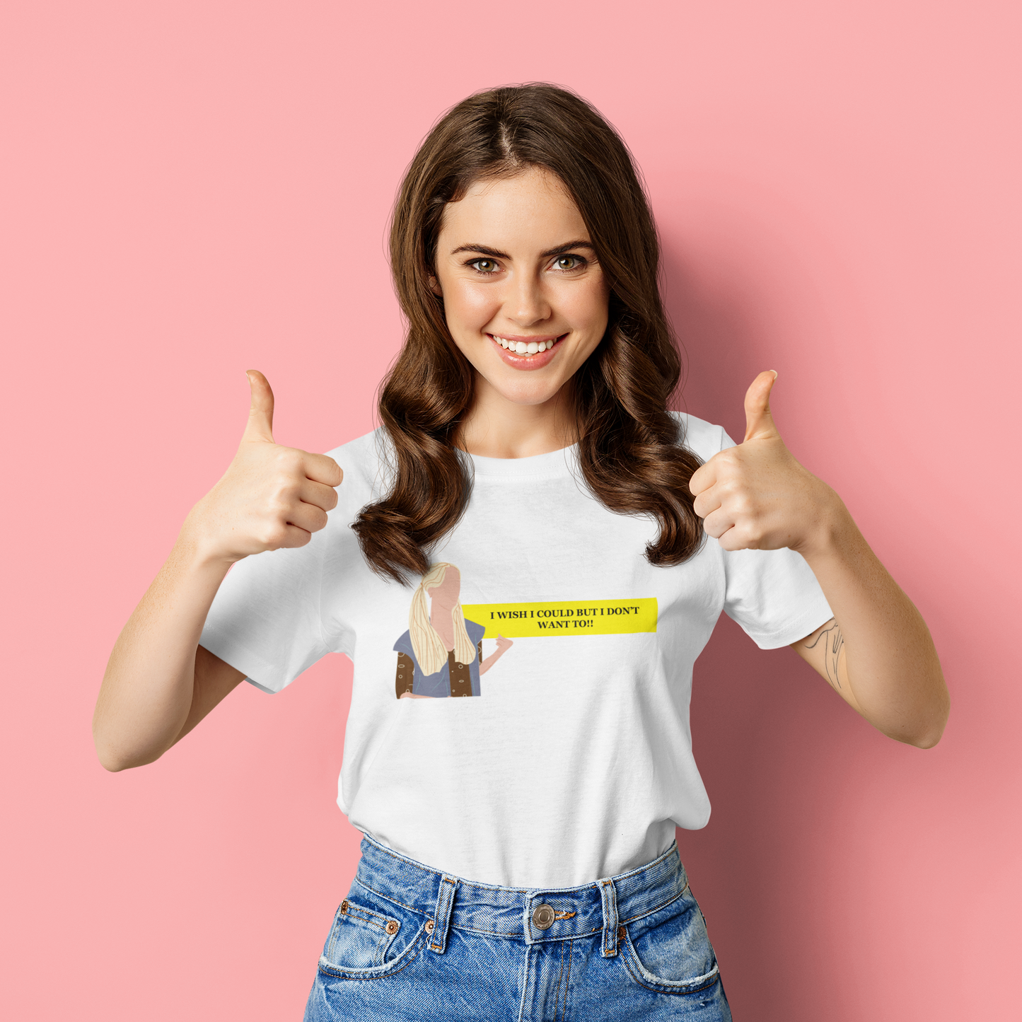 I wish I could but I don't want to | Premium Half Sleeve T-shirt