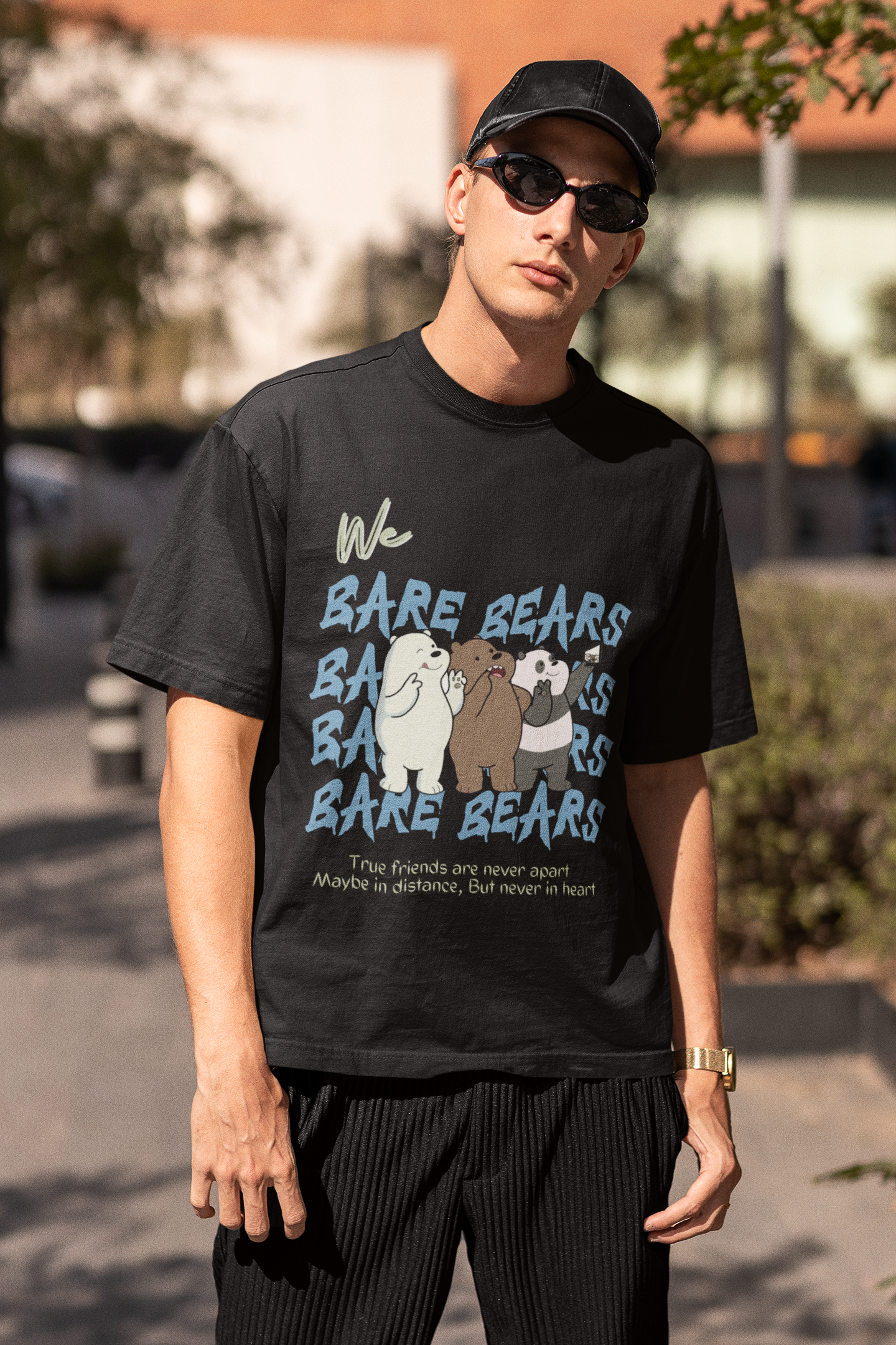 Bare Bears | Premium Oversized Half Sleeve Unisex T-Shirt