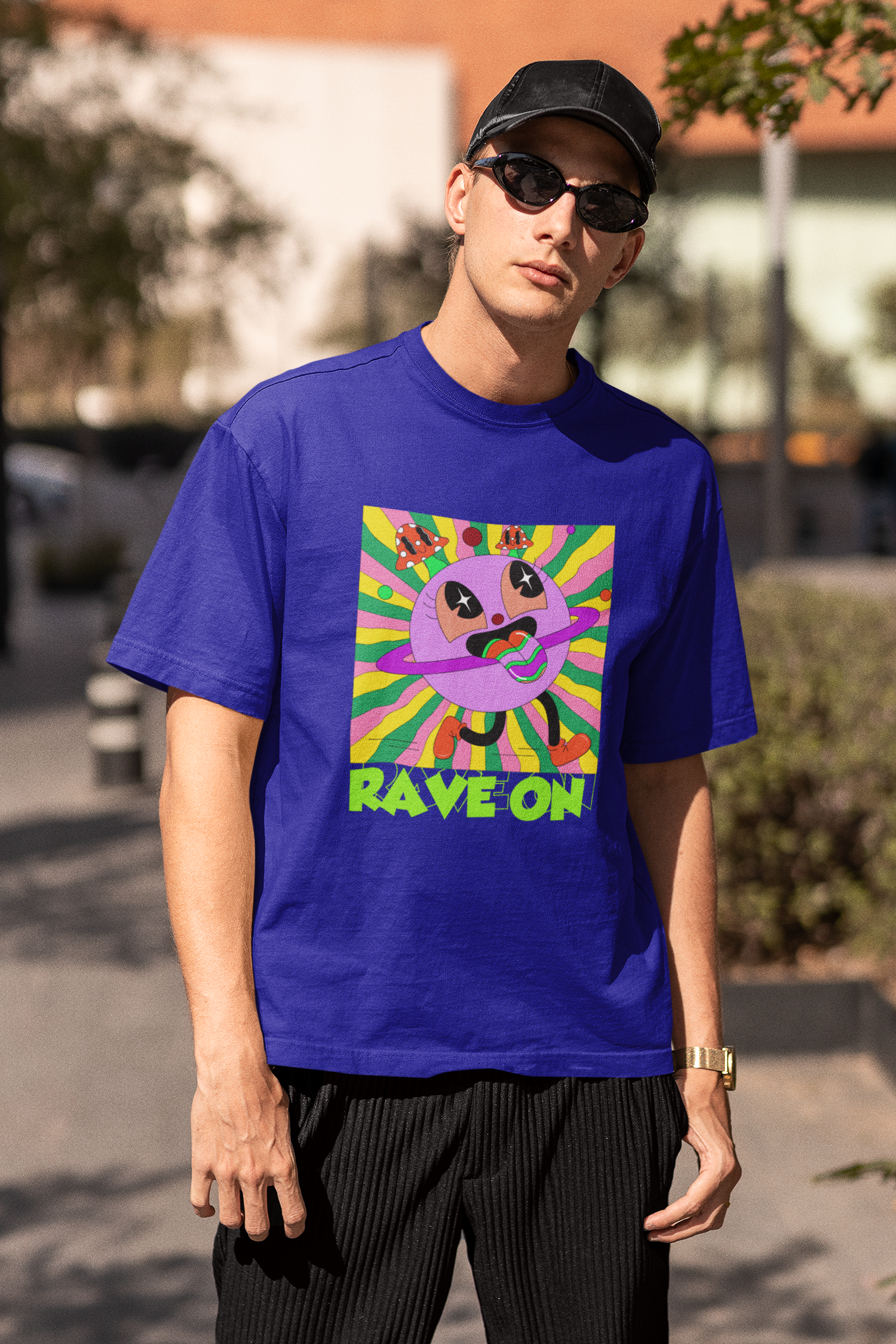 Rave on | Premium Oversized Half Sleeve Unisex T-Shirt