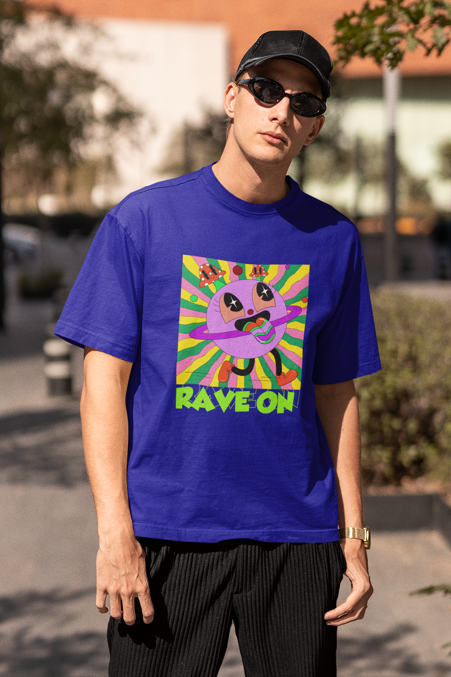 Rave on | Dropped Sleeve Unisex Tee