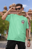 Football Badge | Minimalist | Premium Oversized Half Sleeve Unisex T-Shirt
