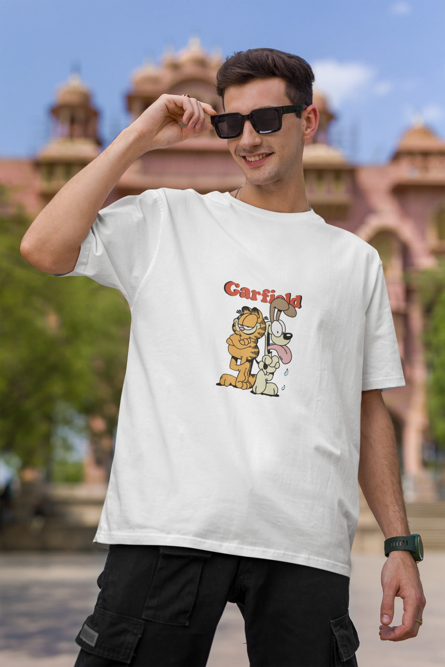 Garfield | Disney | Dropped Sleeve Unisex Tee