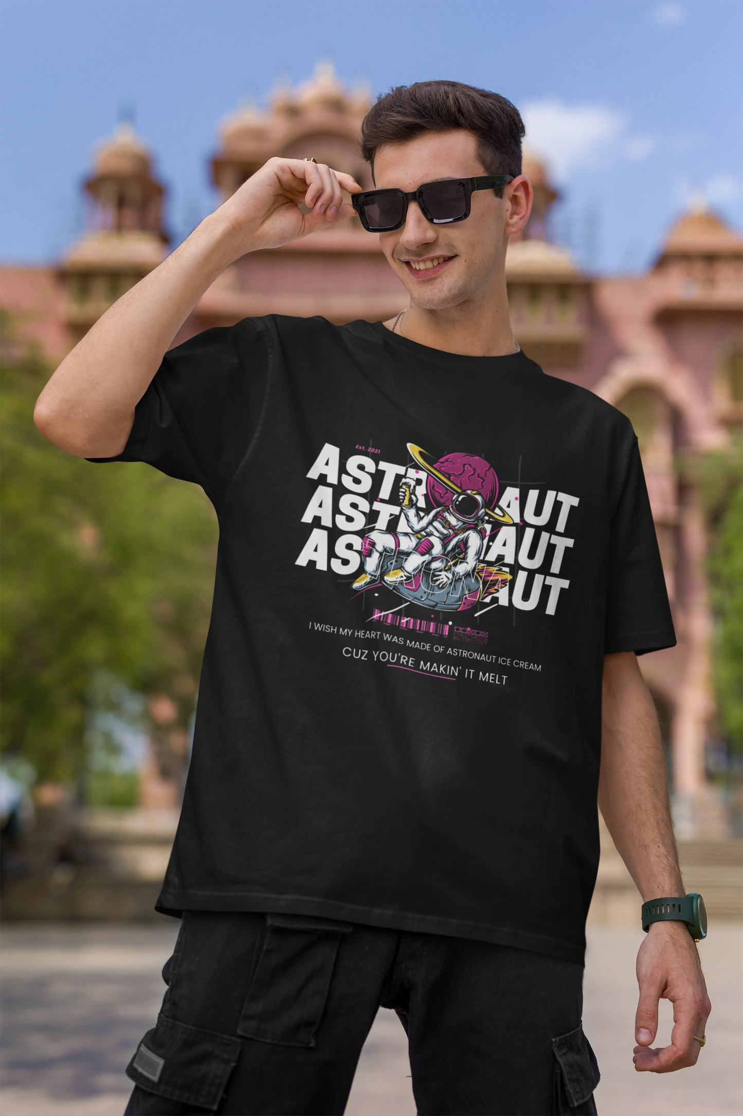 Astrosphere | Space Vogue | Dropped Sleeve Unisex Tee