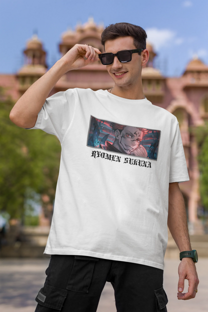 Ryomen Sukuna | Anime | Dropped Sleeve Unisex Tee  | Broke Memers