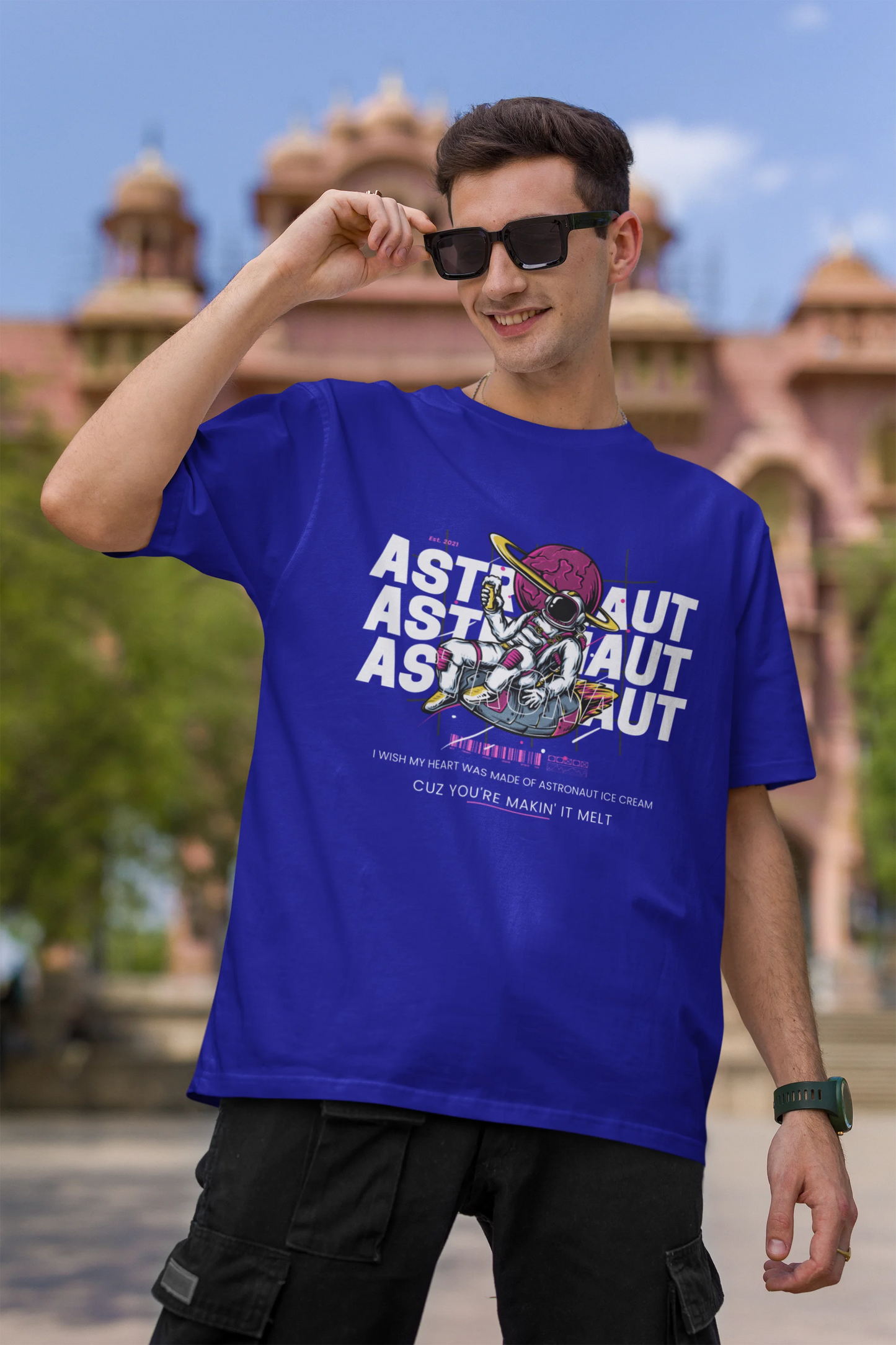 Astrosphere | Space Vogue | Dropped Sleeve Unisex Tee