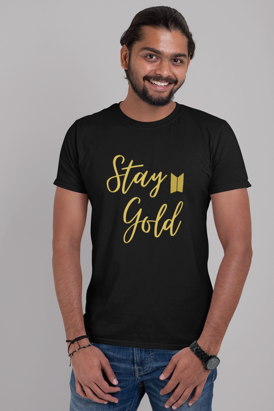 Stay Gold | Premium Half Sleeve Unisex T-Shirt