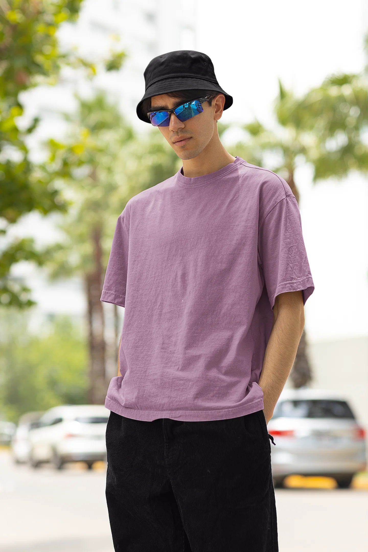 Smiley | Aesthetic | Dropped Sleeve Unisex Tee