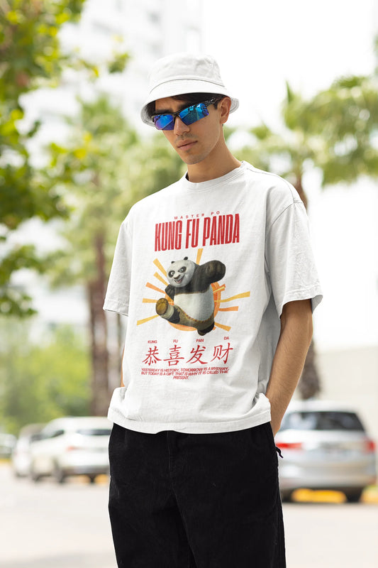 Yesterday is history | Kung Fu Panda | Dropped Sleeve Unisex Tee