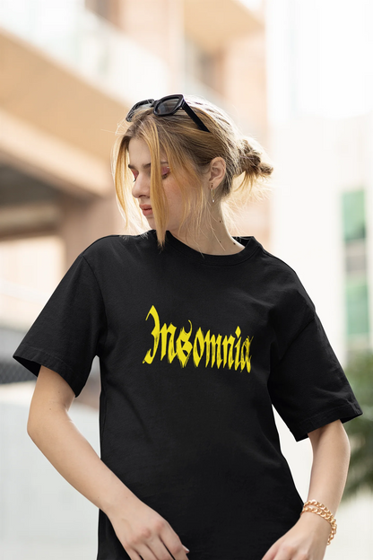 Insomnia | Brutalism | Dropped Sleeve Unisex Tee