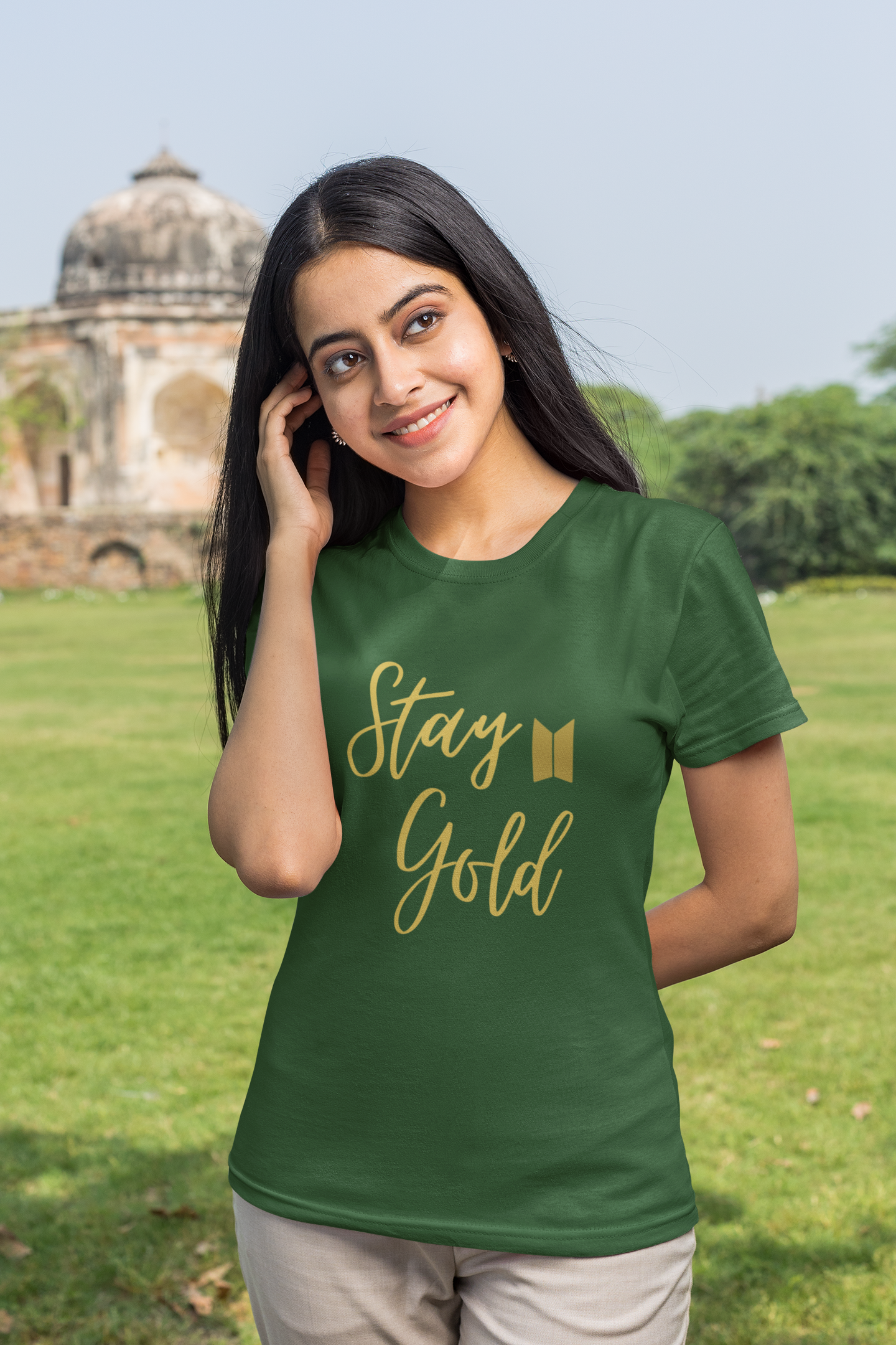 Stay Gold | Premium Half Sleeve Unisex T-Shirt