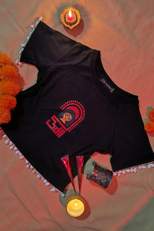 Shakti | Festive Shaw-Tee | Indo-Western Crop Top