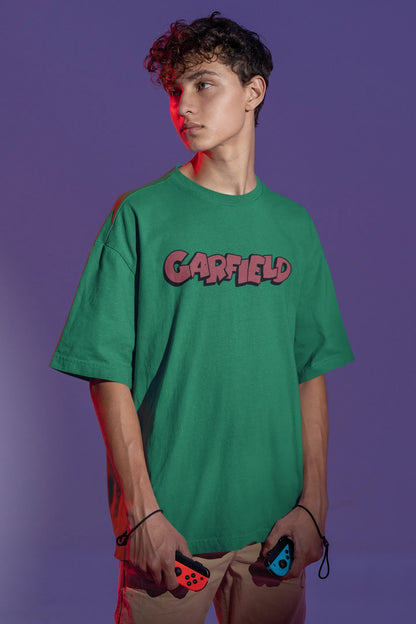 Lazy Garfield | Disney | Dropped Sleeve Unisex Tee