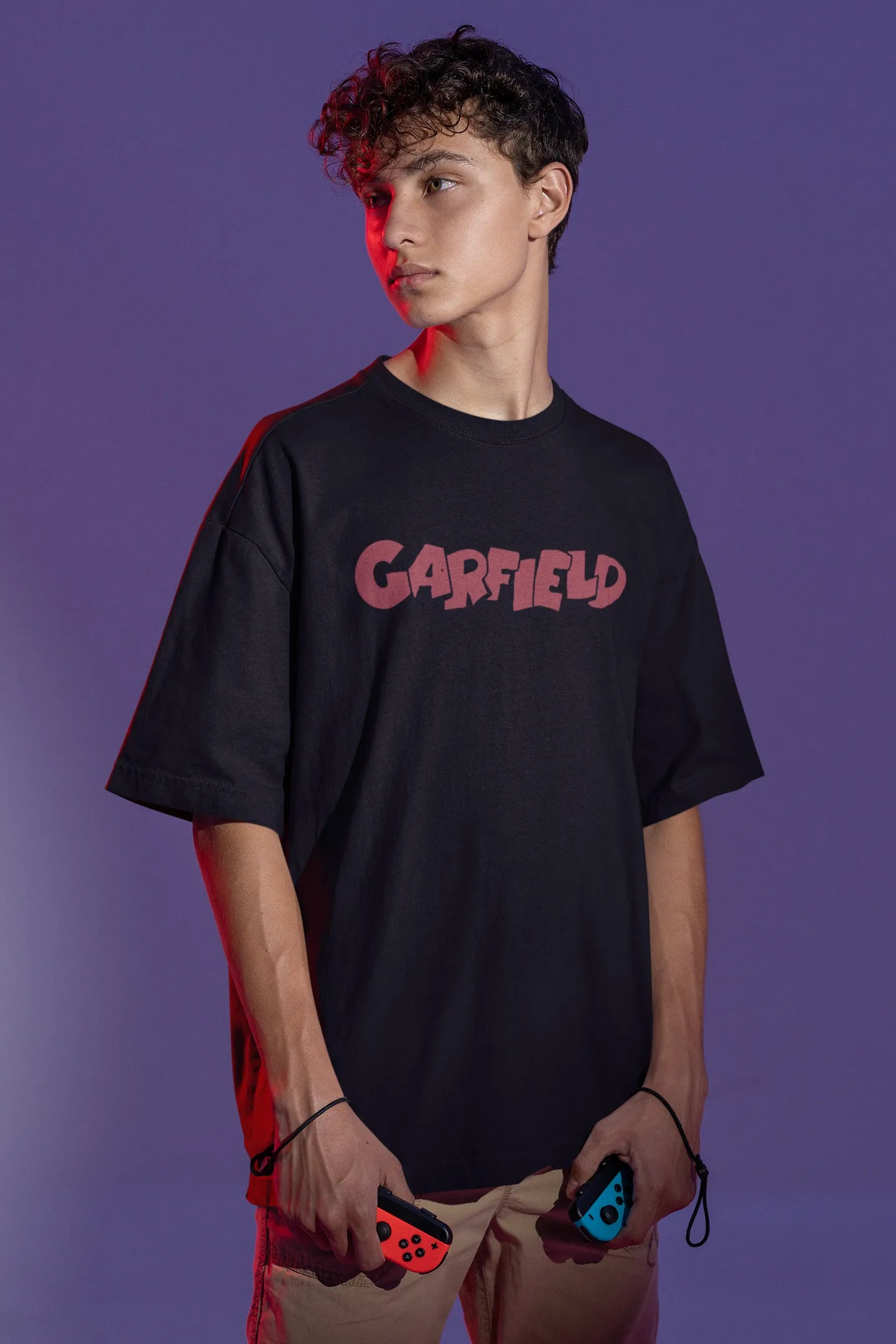 Lazy Garfield | Disney | Dropped Sleeve Unisex Tee