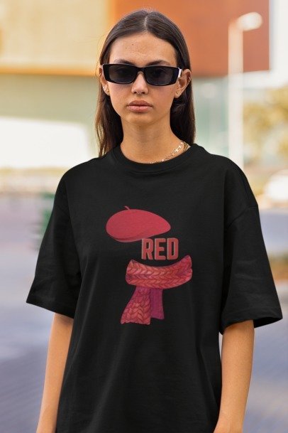 Red | T.S | Dropped Sleeve Unisex T-Shirt