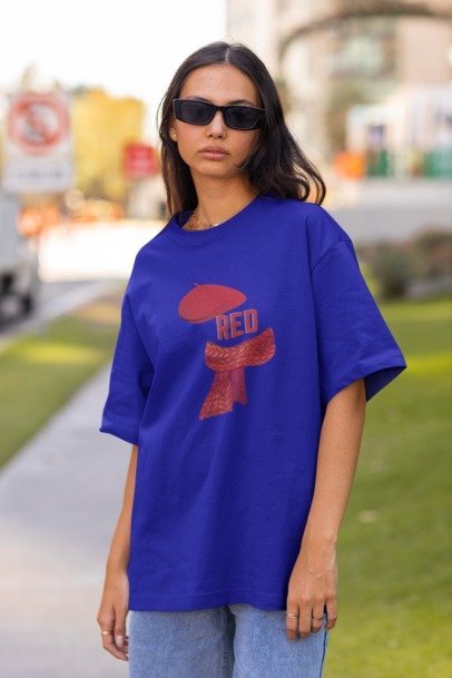 Red | T.S | Oversized Unisex T-Shirt