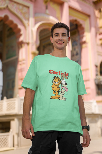 Garfield | Disney | Dropped Sleeve Unisex Tee