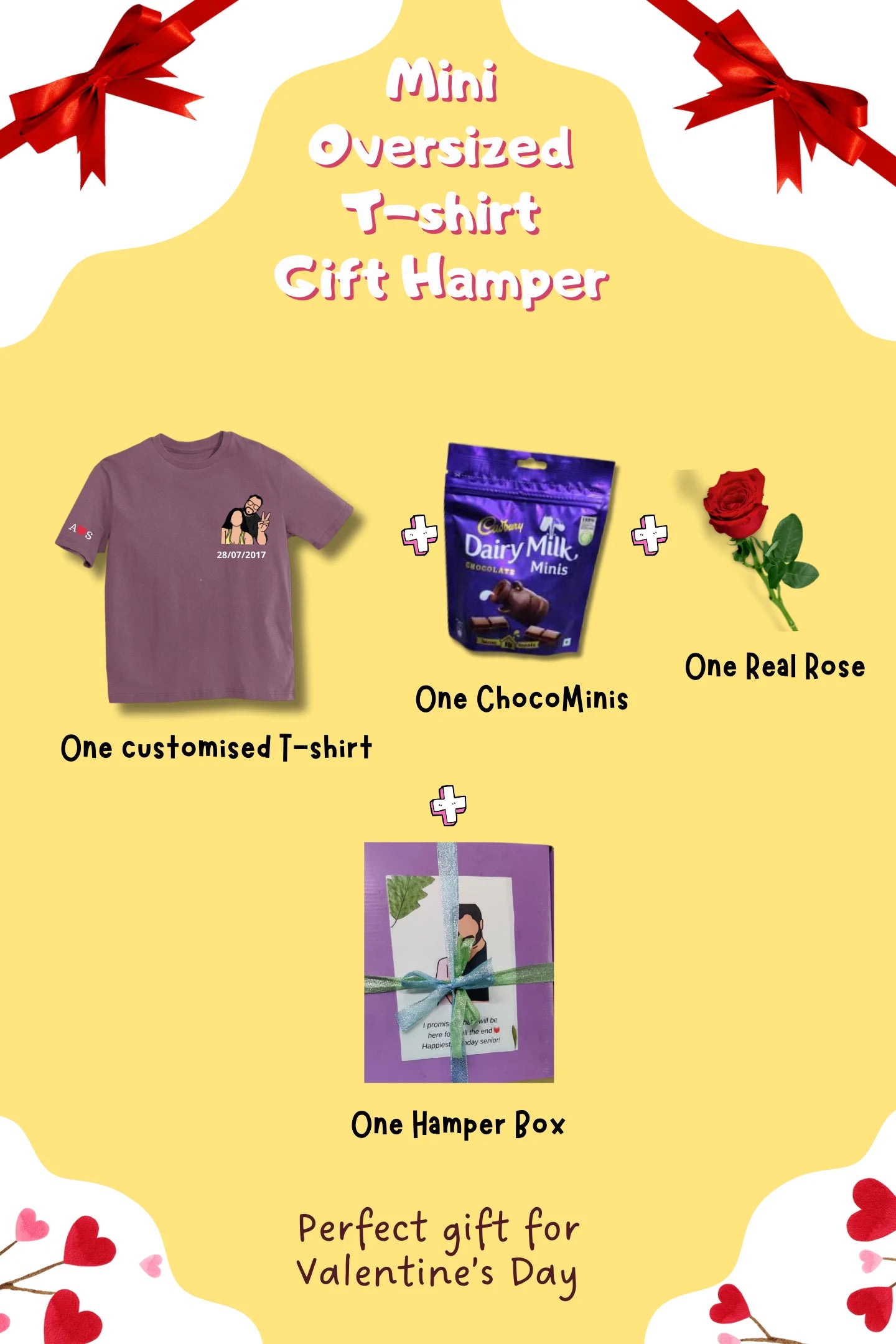 T-shirt Mini Gift Hamper | Convert Photo to Illustration/Ghibli-art | Valentine’s Gift for the One You Love
