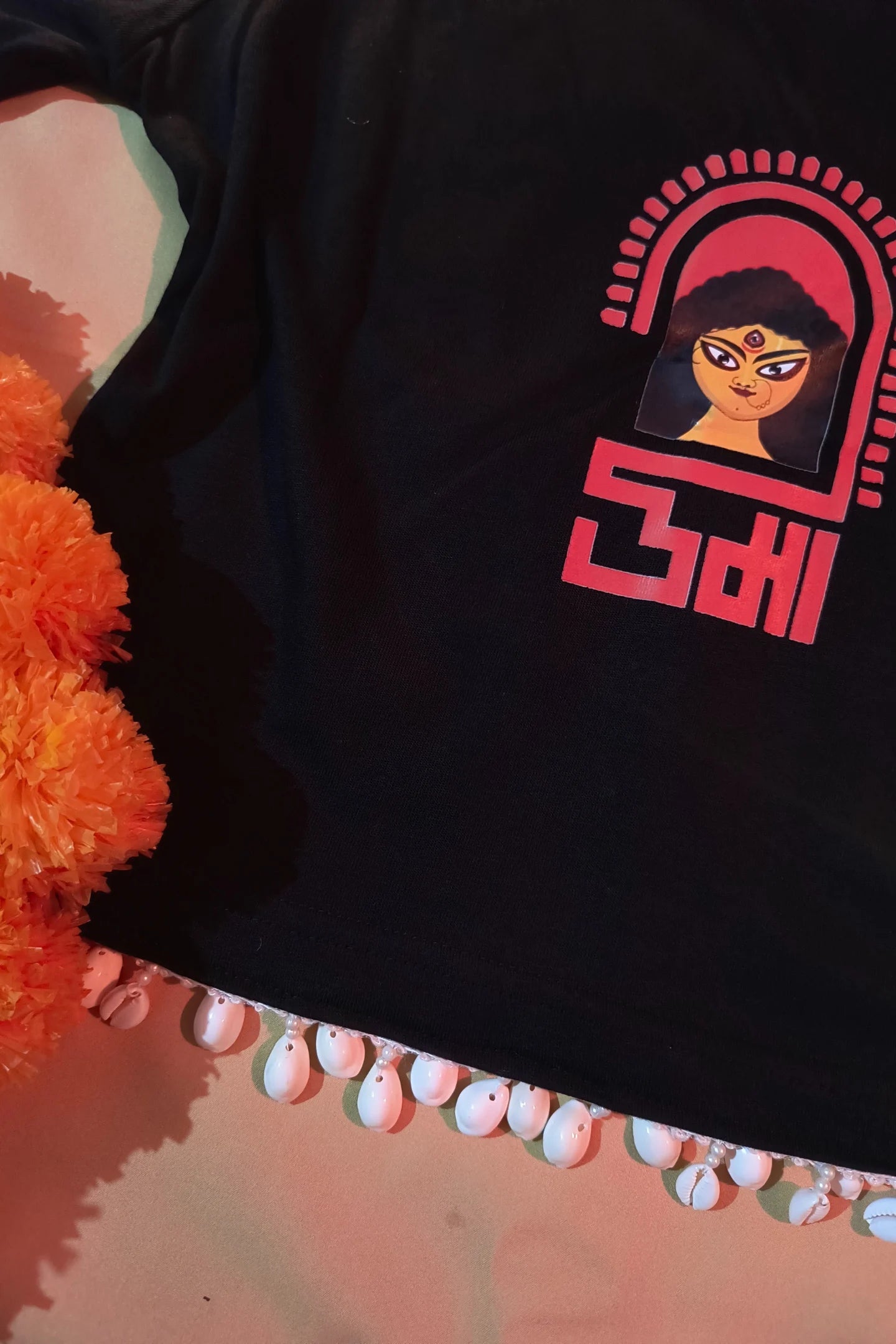 Shakti | Festive Shaw-Tee | Indo-Western Crop Top