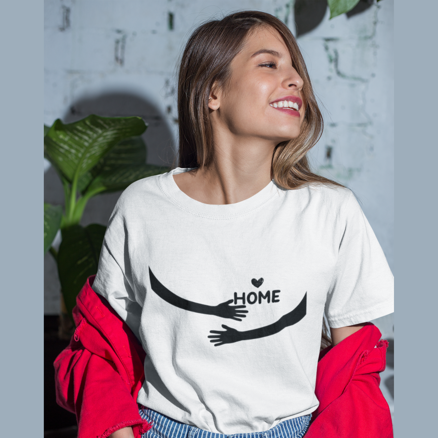 My home: Your arms | Premium Unisex Half Sleeve T-shirt
