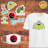 Rick and Morty combo set -II including Rick T-shirt, Mask & Rick and Morty sticker
