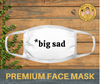 big sad | Premium face mask