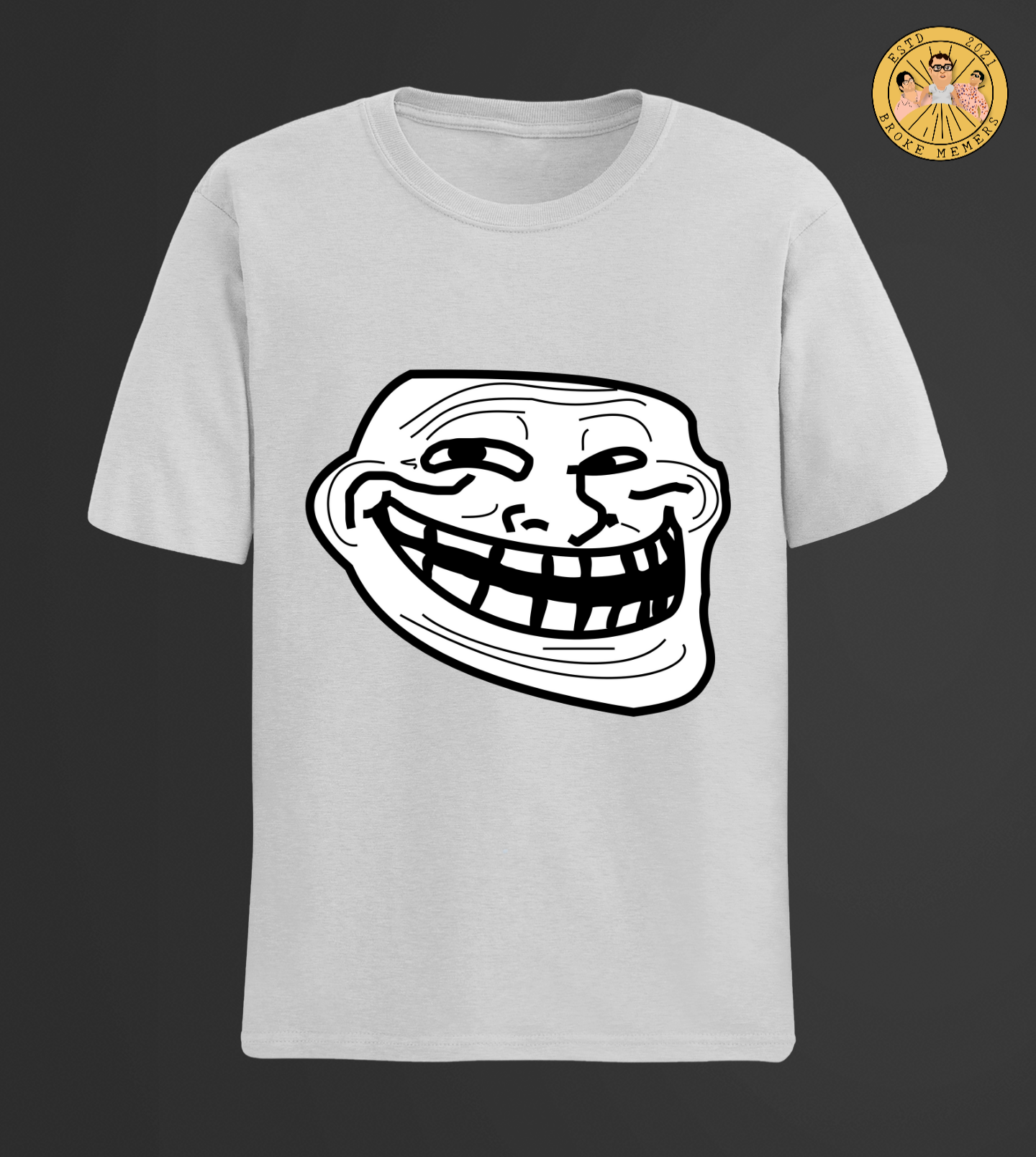 Troll Face | Half Sleeve Unisex T-Shirt