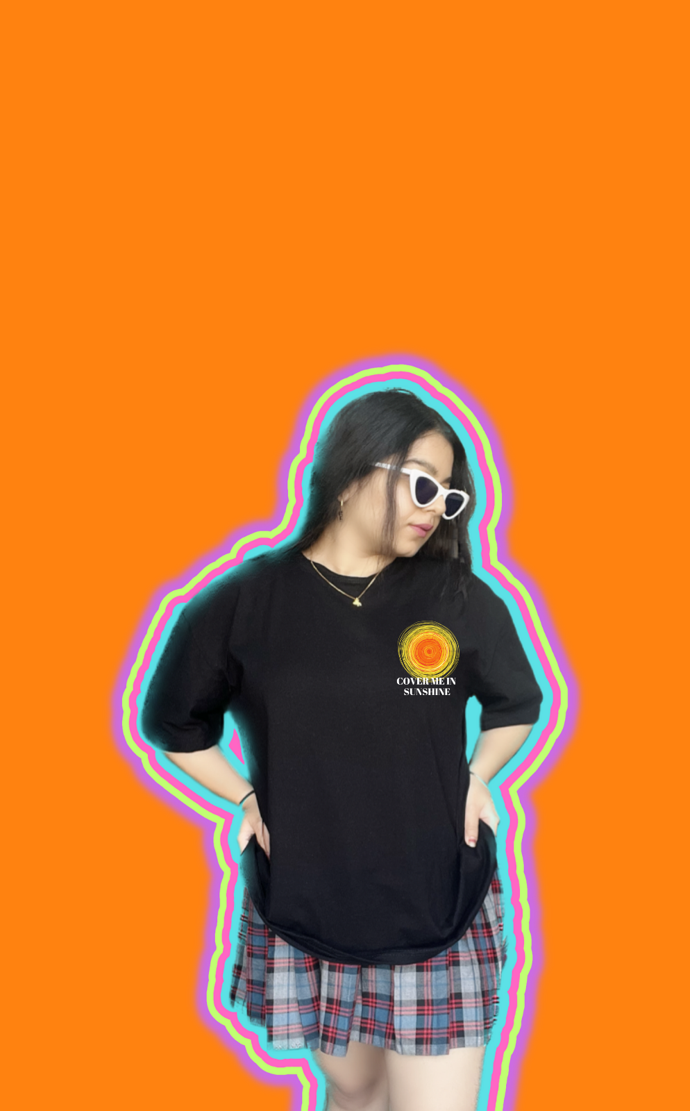 Cover Me in Sunshine | Premium Oversized Half Sleeve Unisex T-Shirt