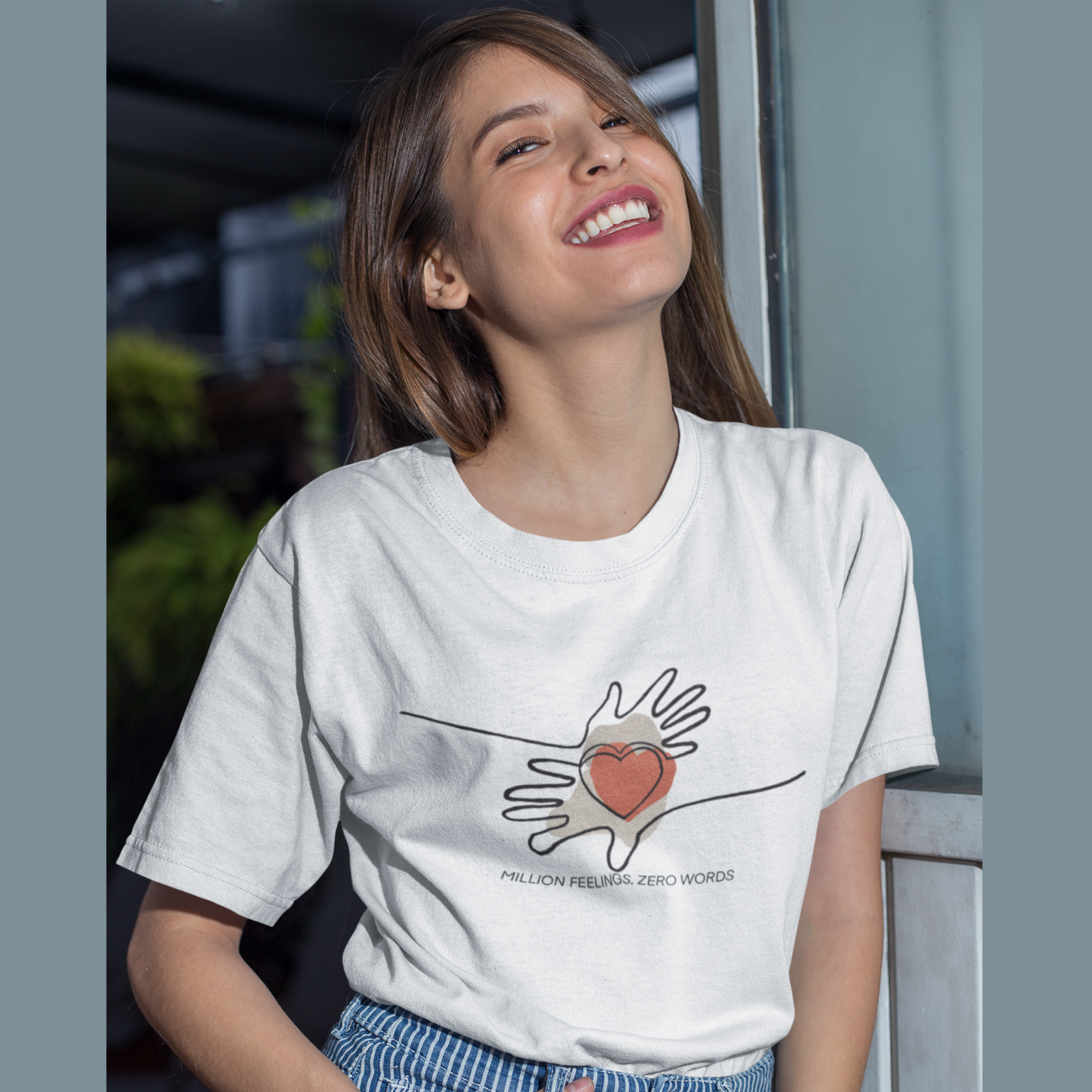 Million Feelings, Zero Words | Premium Unisex Half Sleeve T-shirt