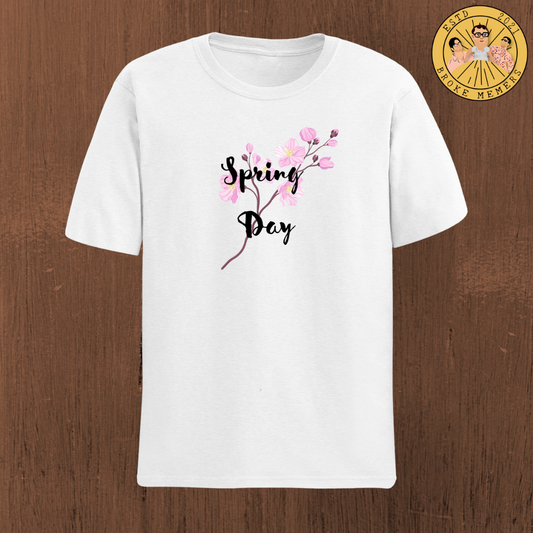 BTS Combo Set including Spring day T-shirt, Mask & BTS Character sticker