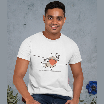 Million Feelings, Zero Words | Premium Unisex Half Sleeve T-shirt