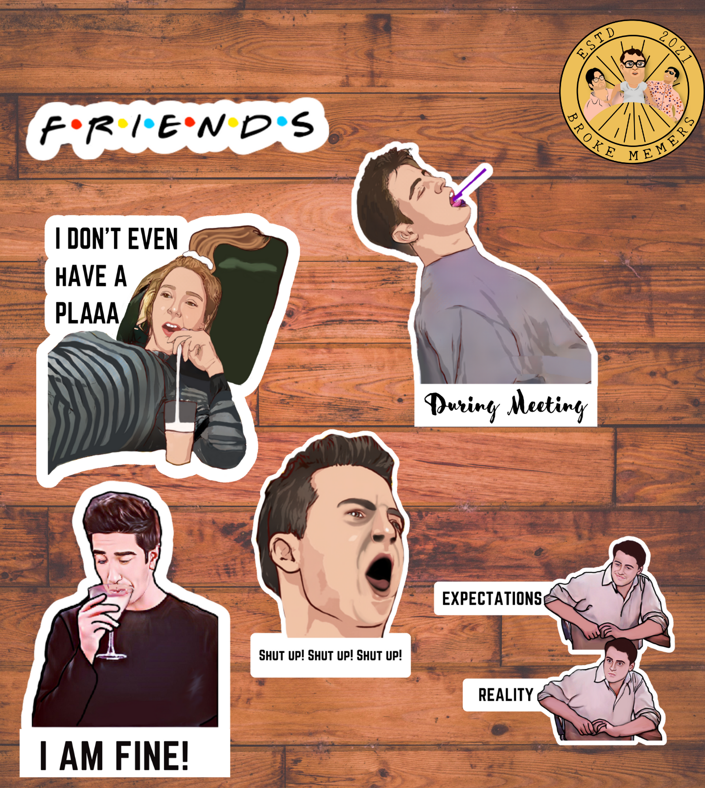 F.R.I.E.N.D.S Combo Set - including Friends T-shirt, Mask & Friends sticker