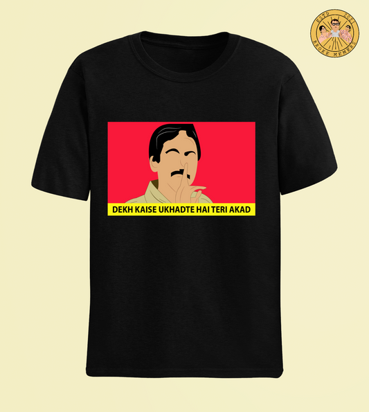 Dekh kaise ukhadte hai teri akad (Nawazuddin) | Half Sleeve Unisex T-Shirt