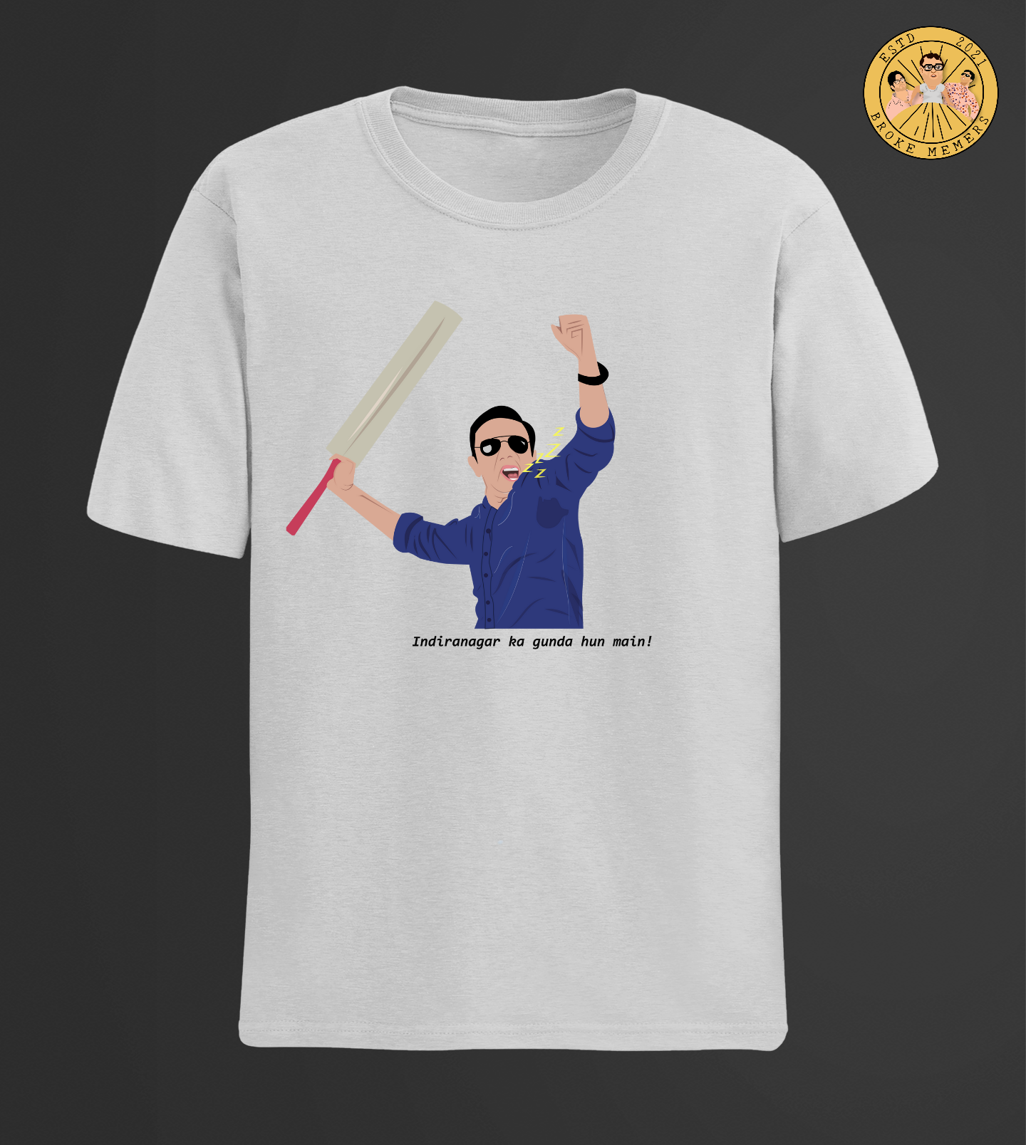 Indiranagar ka gunda hoon main | Half Sleeve Unisex T-Shirt