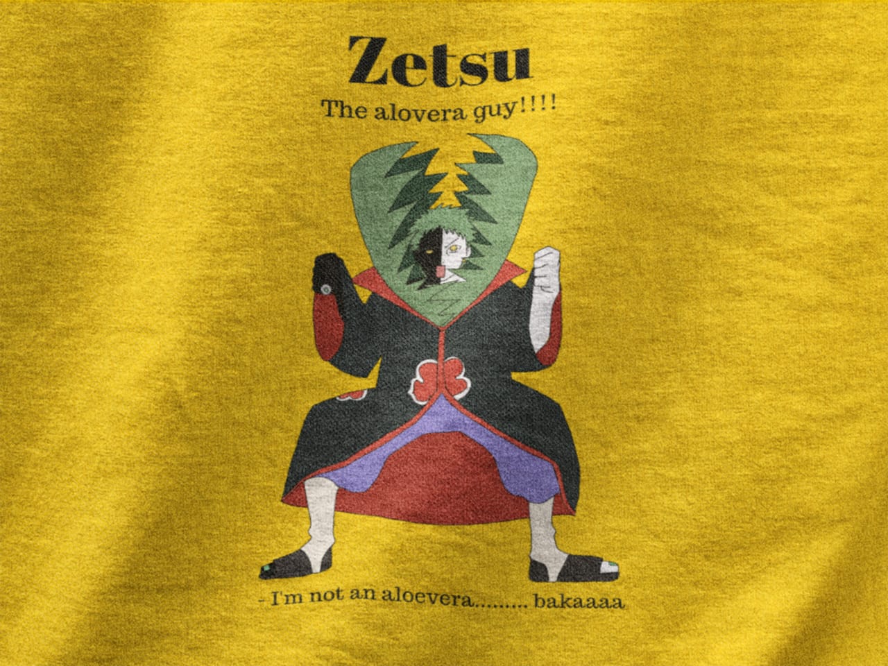 Zetsu- The Aleovera guy | Half Sleeve Unisex T-Shirt