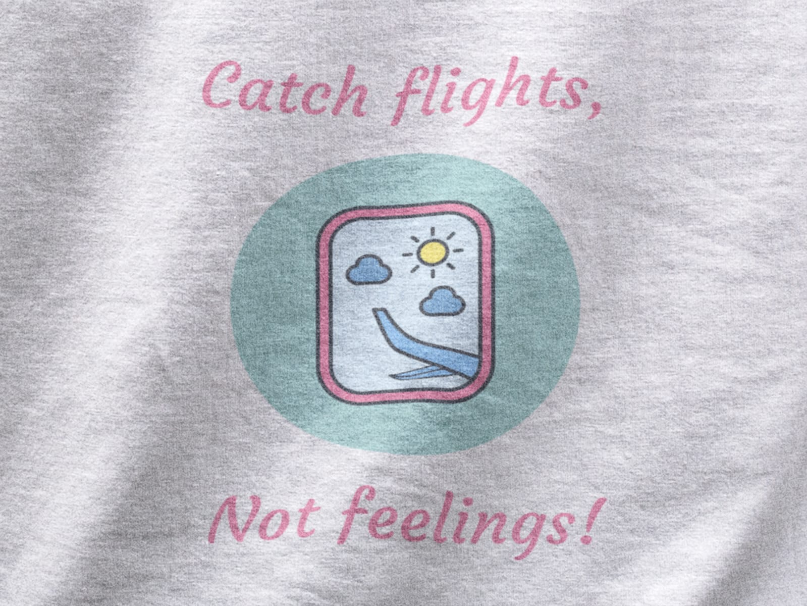 Catch Flight, not feeling | Premium Unisex Winter Hoodie