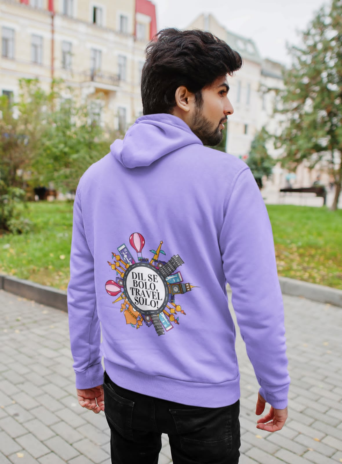 Dil se bolo travel solo  | Premium Unisex Winter Hoodie