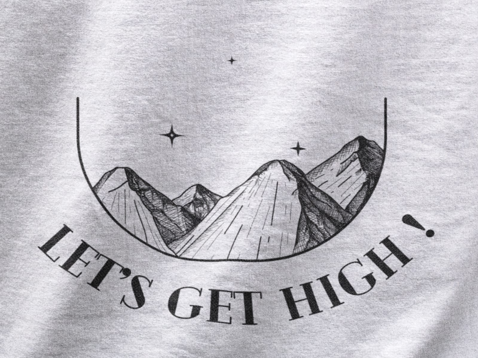 Let's get high | Premium Unisex Winter Hoodie