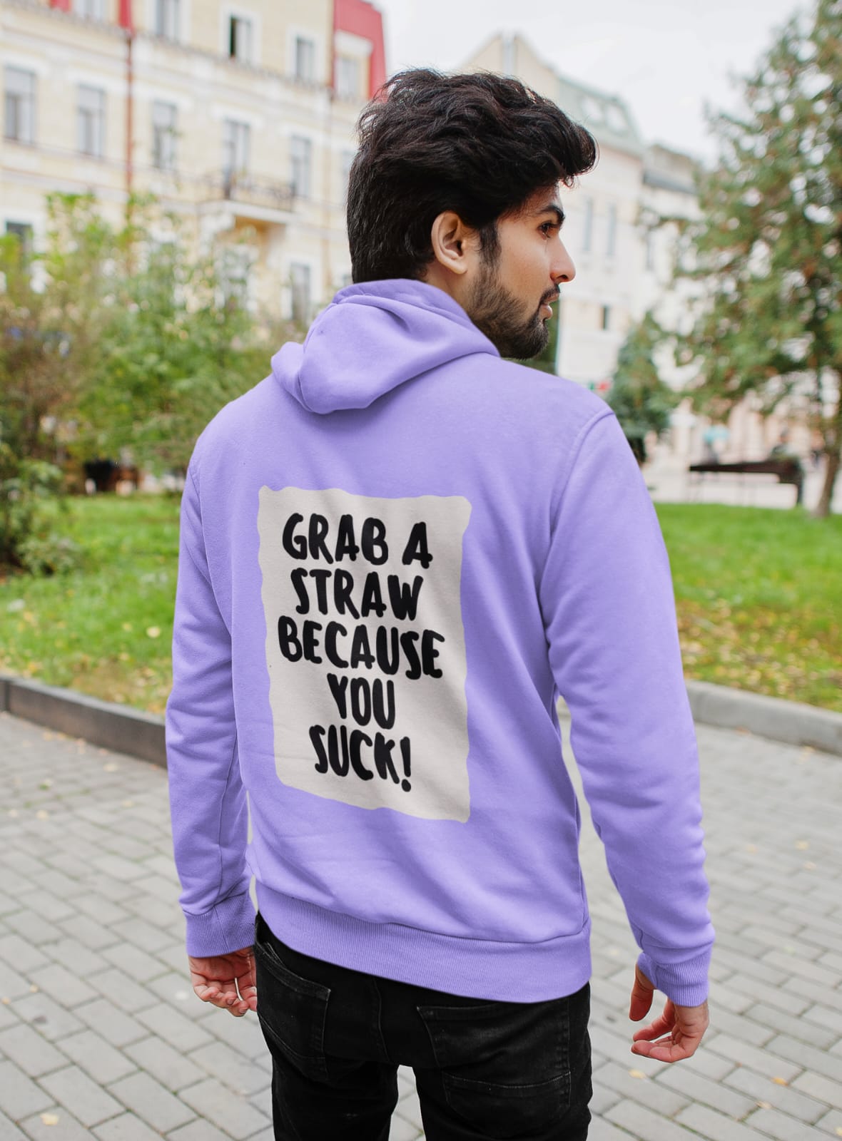 Grab a straw because you suck | Premium Unisex Winter Hoodie (BOGO)