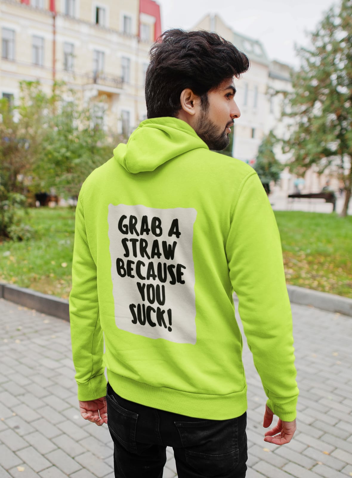 Grab a straw because you suck | Premium Unisex Winter Hoodie (BOGO)