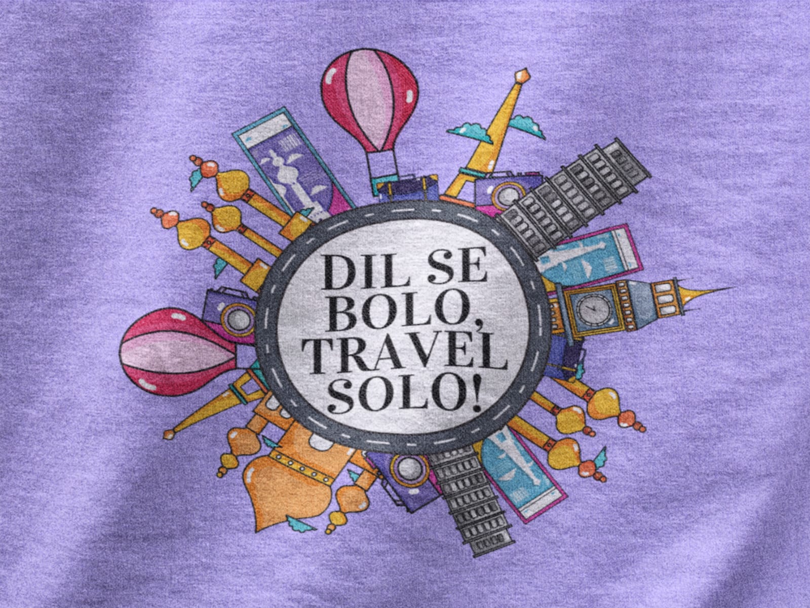 Dil se bolo travel solo  | Premium Unisex Winter Hoodie