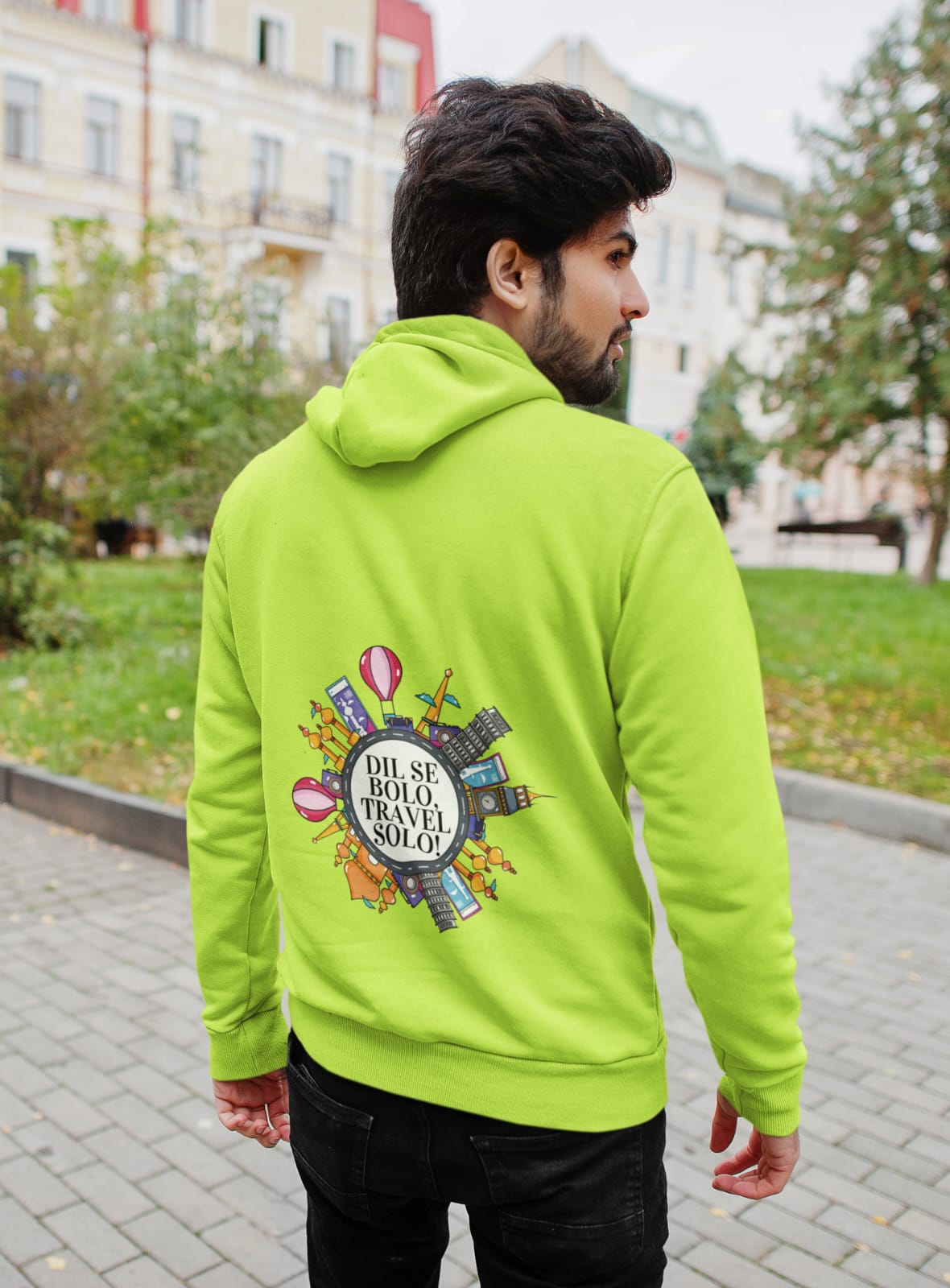 Dil se bolo travel solo  | Premium Unisex Winter Hoodie