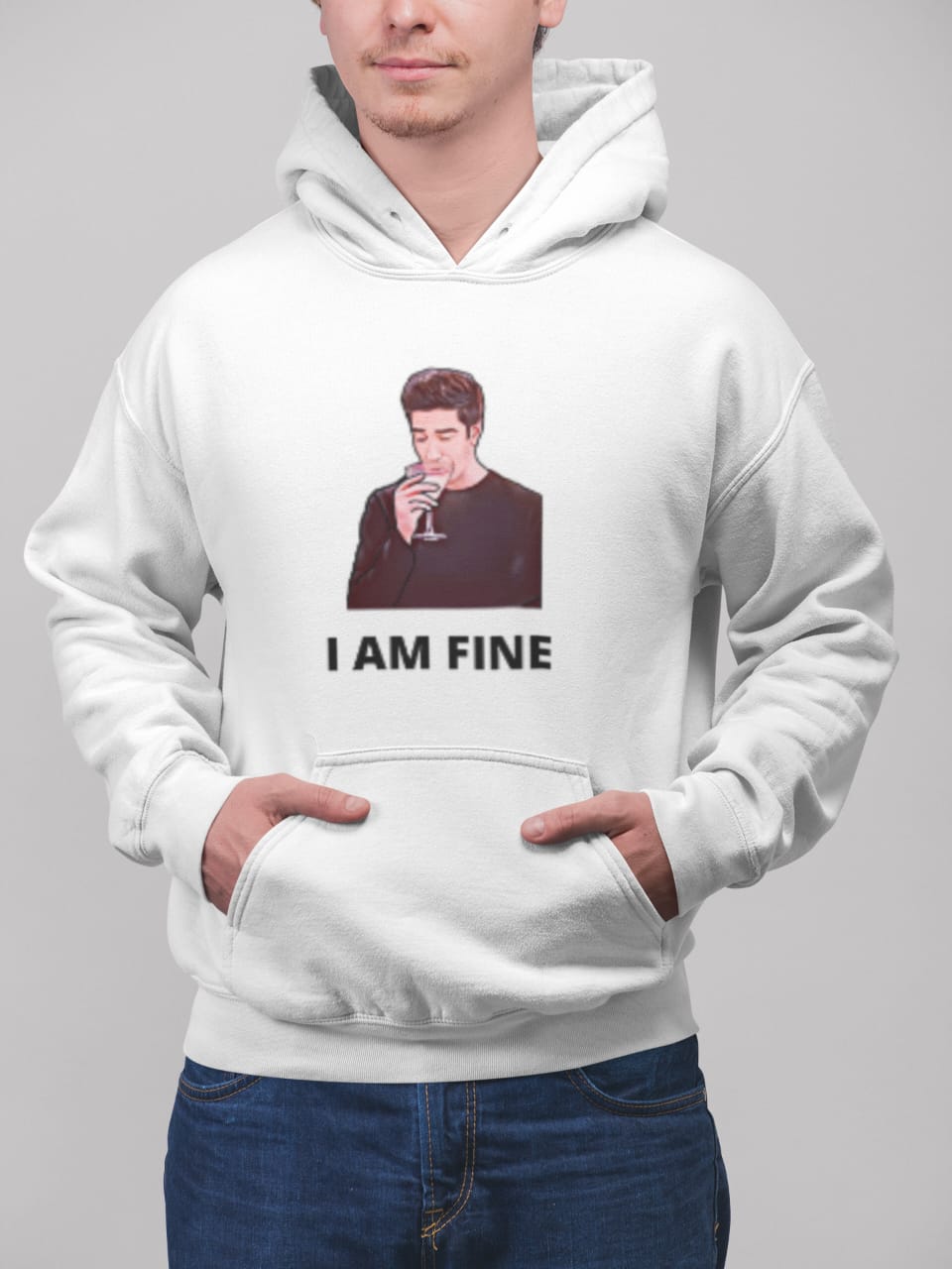 I am fine | Premium Unisex Winter Hoodie