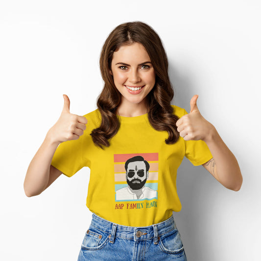 Aap family hain | Premium Half Sleeve Unisex T-Shirt