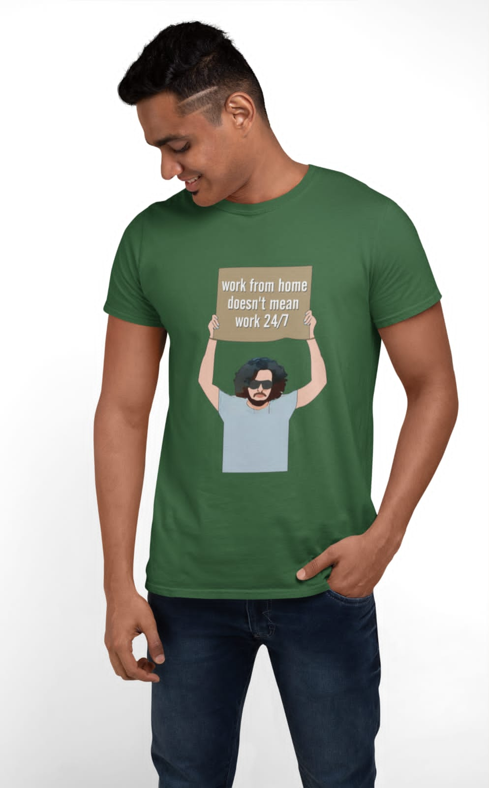 Can't work 24x7 | Premium Half Sleeve Unisex T-Shirt